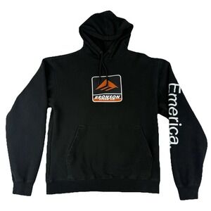 Emerica Hoodie Mens Medium Pullover Skateboard Bronson Speed Sweatshirt Black